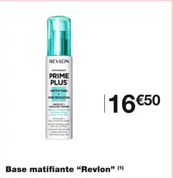 Monoprix Revlon base matifiante offre