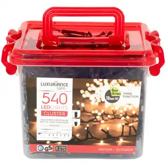 Action Luxuriance lights guirlande lumineuse avec grappes de led luxuriance lights offre