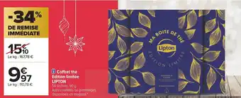 Carrefour Lipton coffret thé edition limitée offre