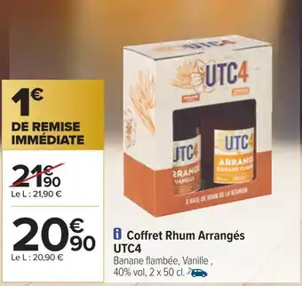 Carrefour Utc4 coffret rhum arrangés offre