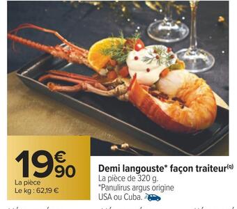 Carrefour Demi langouste façon traiteur offre