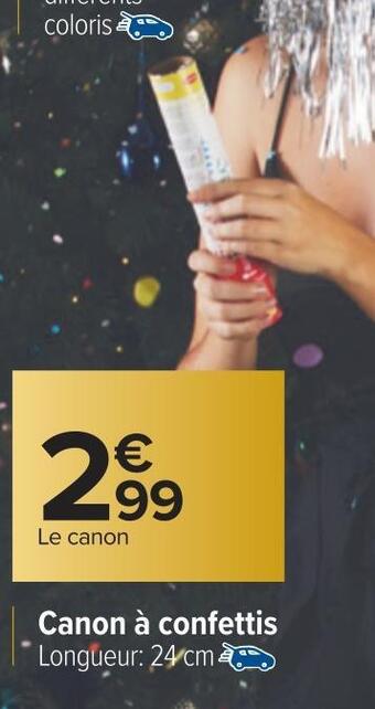 Carrefour Canon à confettis offre