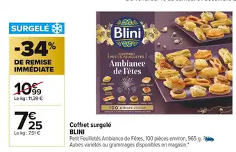 Blini coffret surgelé