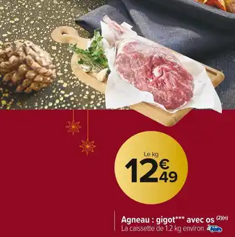 Carrefour Market Agneau : gigot avec os offre
