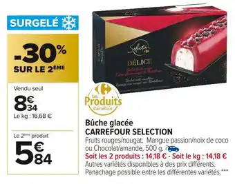 Carrefour Market Carrefour selection bûche glacée offre