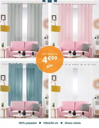 b&m Voile élégance offre