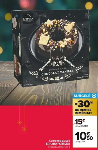 Erhard patissier couronne glacée