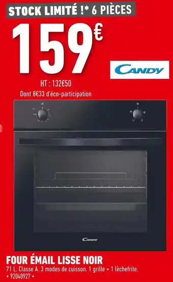 Batkor Candy four émail lisse noir offre