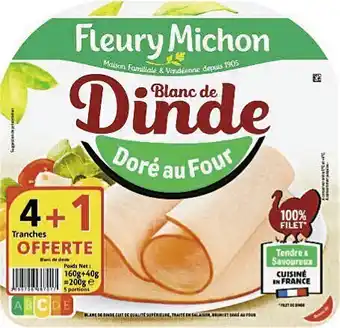 Casino Supermarchés Blanc de dinde doré au four Fleury Michon 200g offre