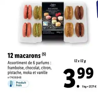 Lidl 12 Macarons offre