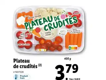 Lidl Plateau De Crudites offre