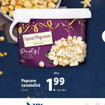 Lidl Popcorn Caramelise offre