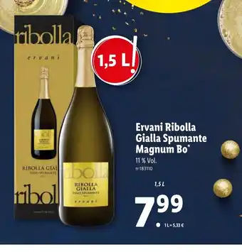 Lidl Ervani Ribolla Gialla Spumante Magnum Bo offre
