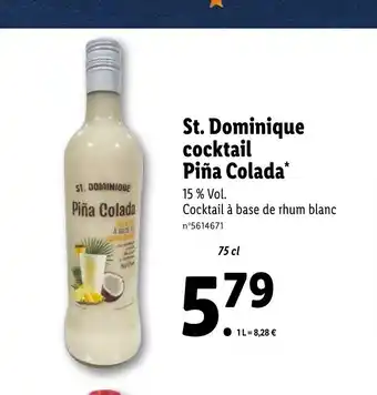 Lidl St. Dominique Cocktail Pina Colada offre