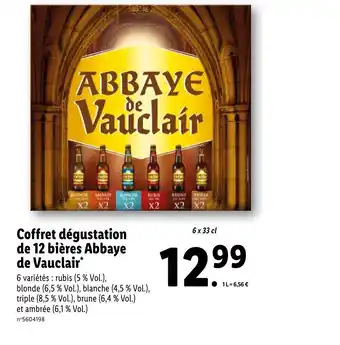 Coffret Degustation De 12 Bieres ABBAYE De Vauclair