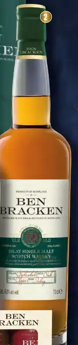 Lidl Ben Bracken Islay Single Malt Scotch Whisky 19 Ans D'Age offre