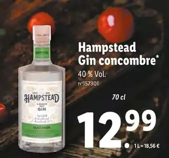 Hampstead Gin Concombre