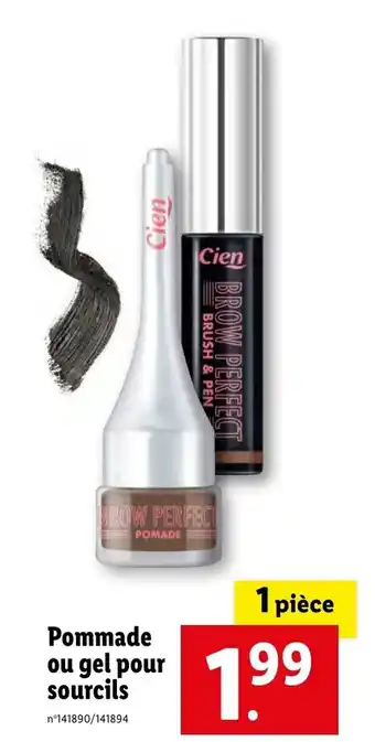 Lidl Pommade Ou Gel Pour Sourcils offre