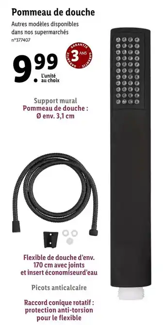 Lidl Pommeau De Douche offre