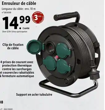 Lidl Enrouleur De CABE offre