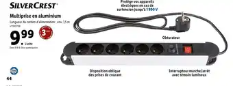 Lidl Multiprise En Aluminium offre
