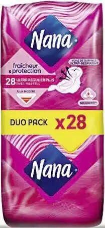 Casino Supermarchés Serviettes périodiques Nana Duo Pack x28 offre