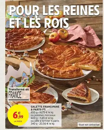 Intermarché Galette frangipane 8 parts offre