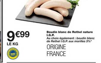 Monoprix Boudin blanc de rethel nature i.g.p. offre