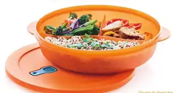 Tupperware Grande Assiette 3 Compartiments Crystal Wave offre