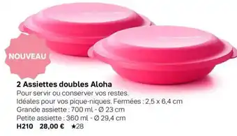 2 Assiettes Doubles Aloha