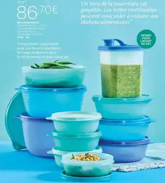 Tupperware Ensemble 3 Bols 1 L,1,5 L,2 L, offre