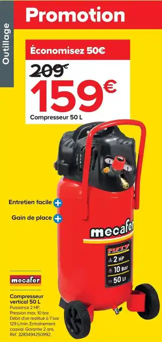 Compresseur vertical 50 L