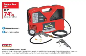 Castorama Compresseur compact box'air offre