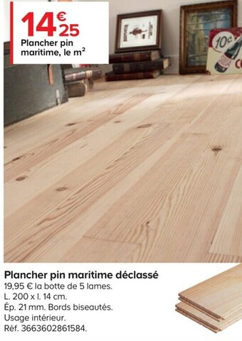 Castorama Plancher Pin Maritime Declasse offre