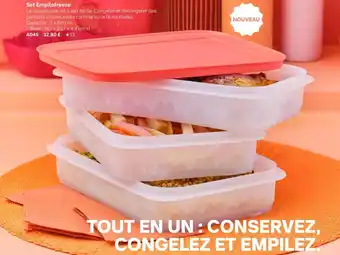 Tupperware Set Empilofreeze offre