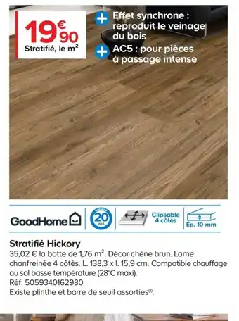 Castorama Stratifie Hickory offre