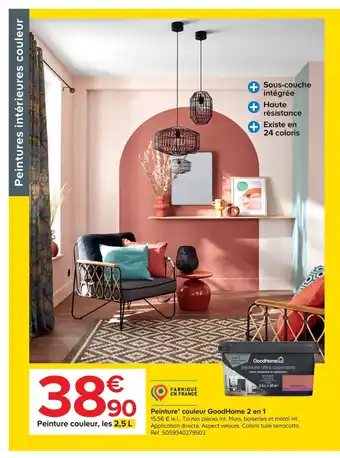 Castorama Peinture Couleur Goodhome 2 En 1 offre