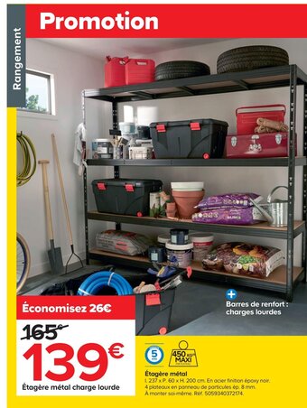 Castorama Étagère Metal offre