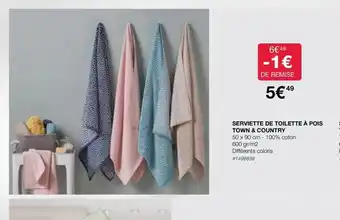 Serviette de Toilette a Pois Town & Country