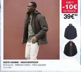 Veste Homme Weatherproof