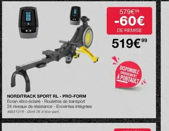 Costco Norditrack Sport RL-Pro Form offre