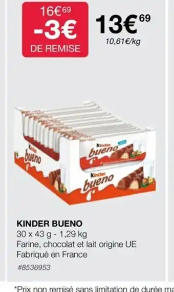 Costco Kinder Bueno offre