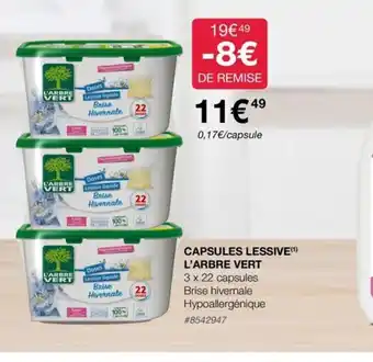Costco Capsules Lessive l'Arbre Vert offre