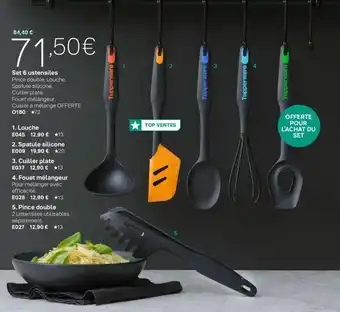 Tupperware Set 6 Ustensiles offre