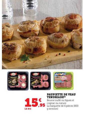 U Express Paupiette de veau tendriade offre