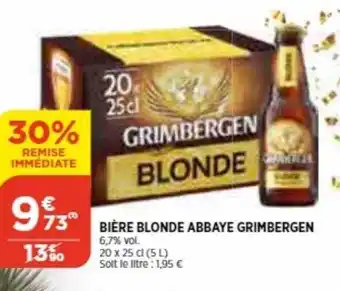 Bi1 Bière blonde abbaye grimbergen offre