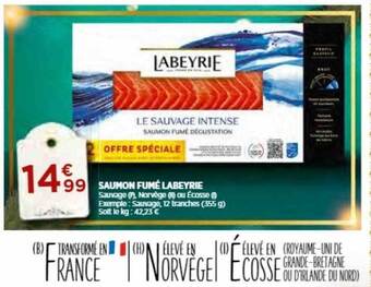 Bi1 Saumon fumé labeyrie offre