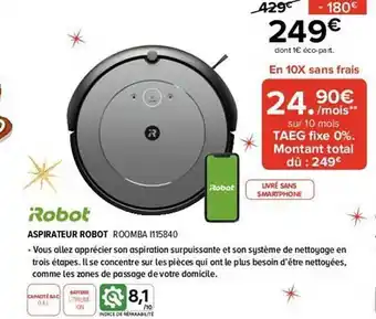 Gitem Aspirateur robot offre