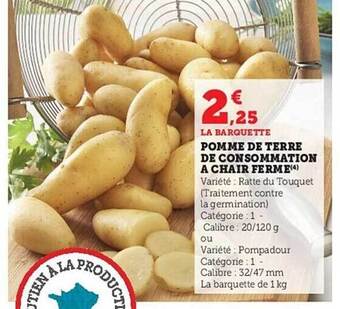 Hyper U Pomme de terre de consommation à chair ferme offre