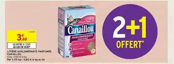 Intermarché Litière agglomérante parfumée canaillou offre